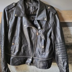 Zara faux leather jacket with detachable bottom